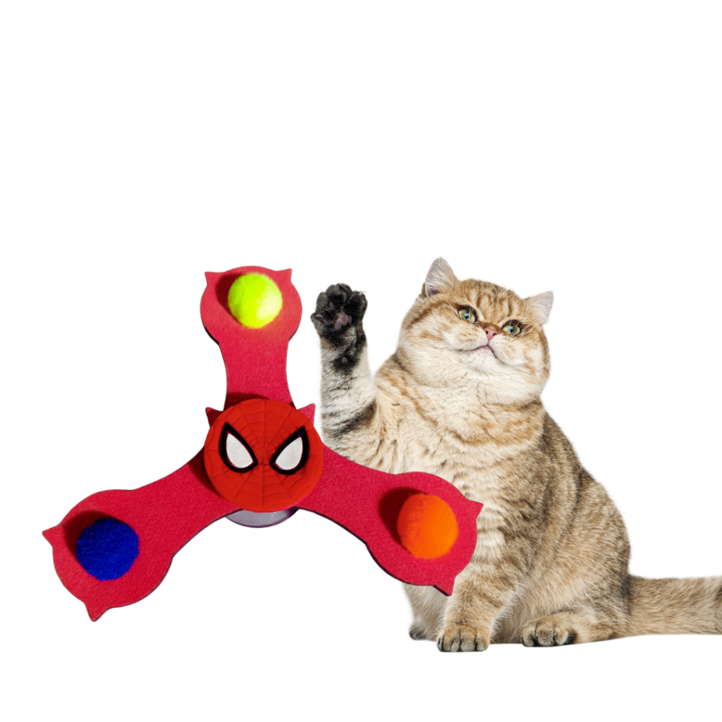 Spin Cat Brinquedo Interativo para Gatos - Anti-Estresse, Divertido e Estimulante para Pets