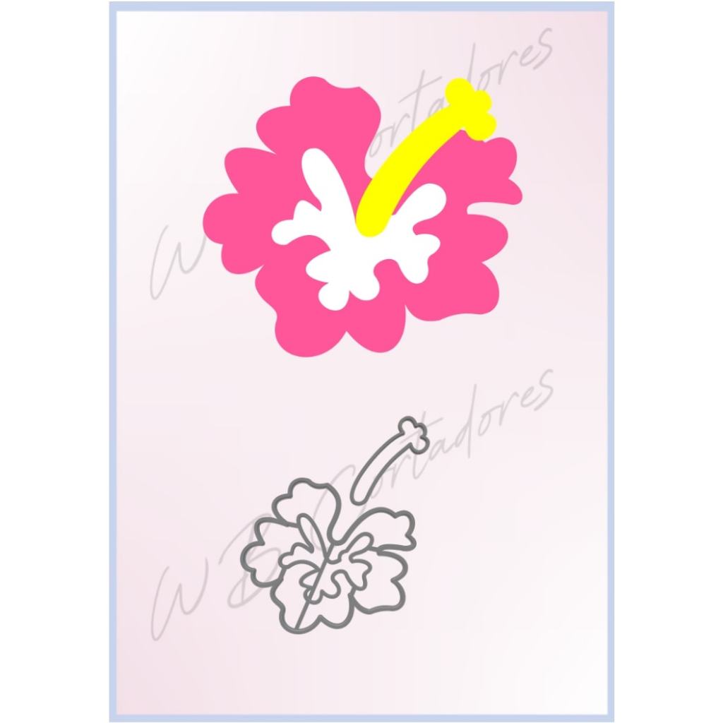 cortador flor hibisco 3cm moana