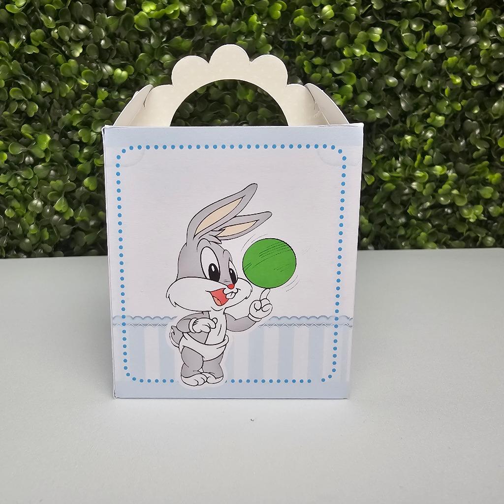 Caixa Lanchinho BABY LOONEY TUNES AZUL - Personalizados - Festa infantil - Aniversário - Lembrancinha