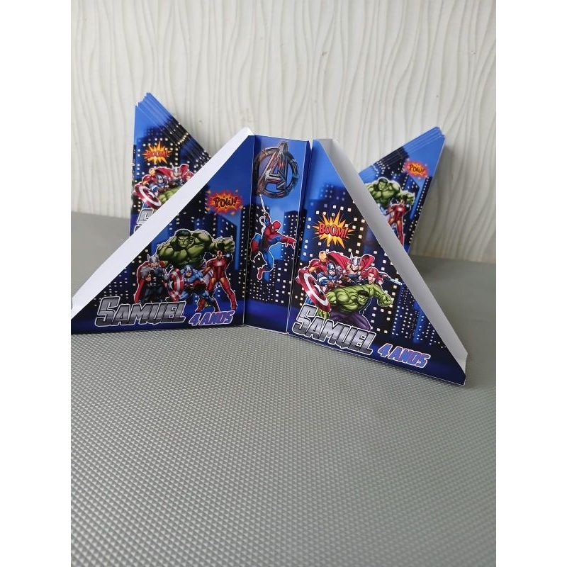 kit porta guardanapo centro de mesa personalizado vingadores ! em Oferta na Shopee