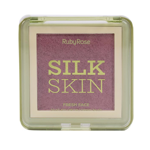 Silk Skin blush cremoso Ruby Rose Fresh Face - textura creme pó - pele glow