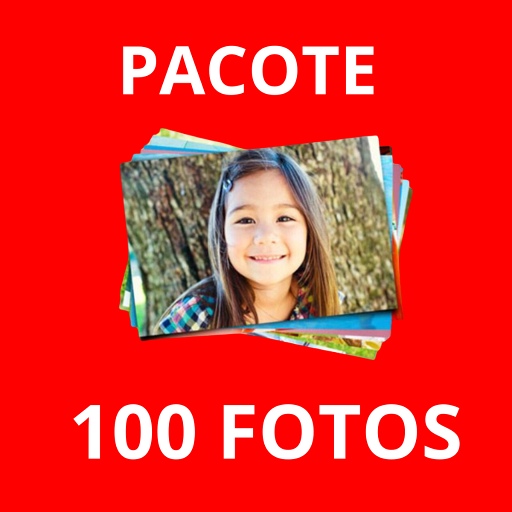 Pacote de 100 Fotos 10x15 Reveladas para álbum, papel de parede, quadro.