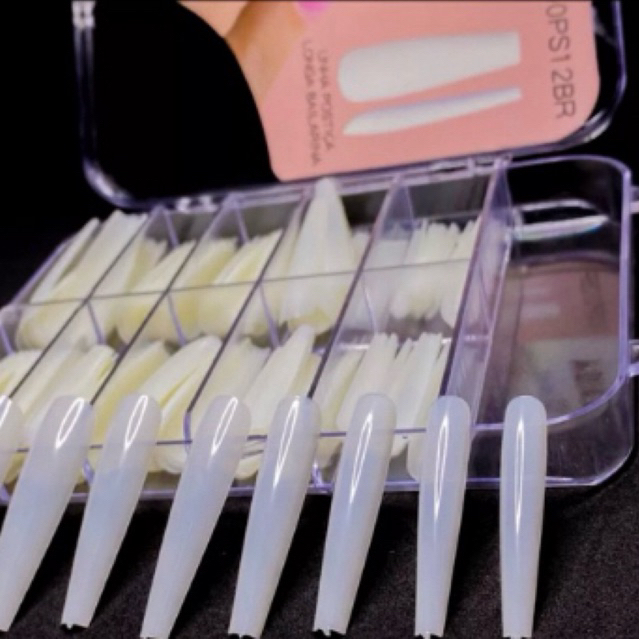 unha postiça realistaKit 100 Unhas Tips Realistas para Alongamento + Cola Profissional e Cortador – Alta Fixação e Durab em Oferta na Shopee