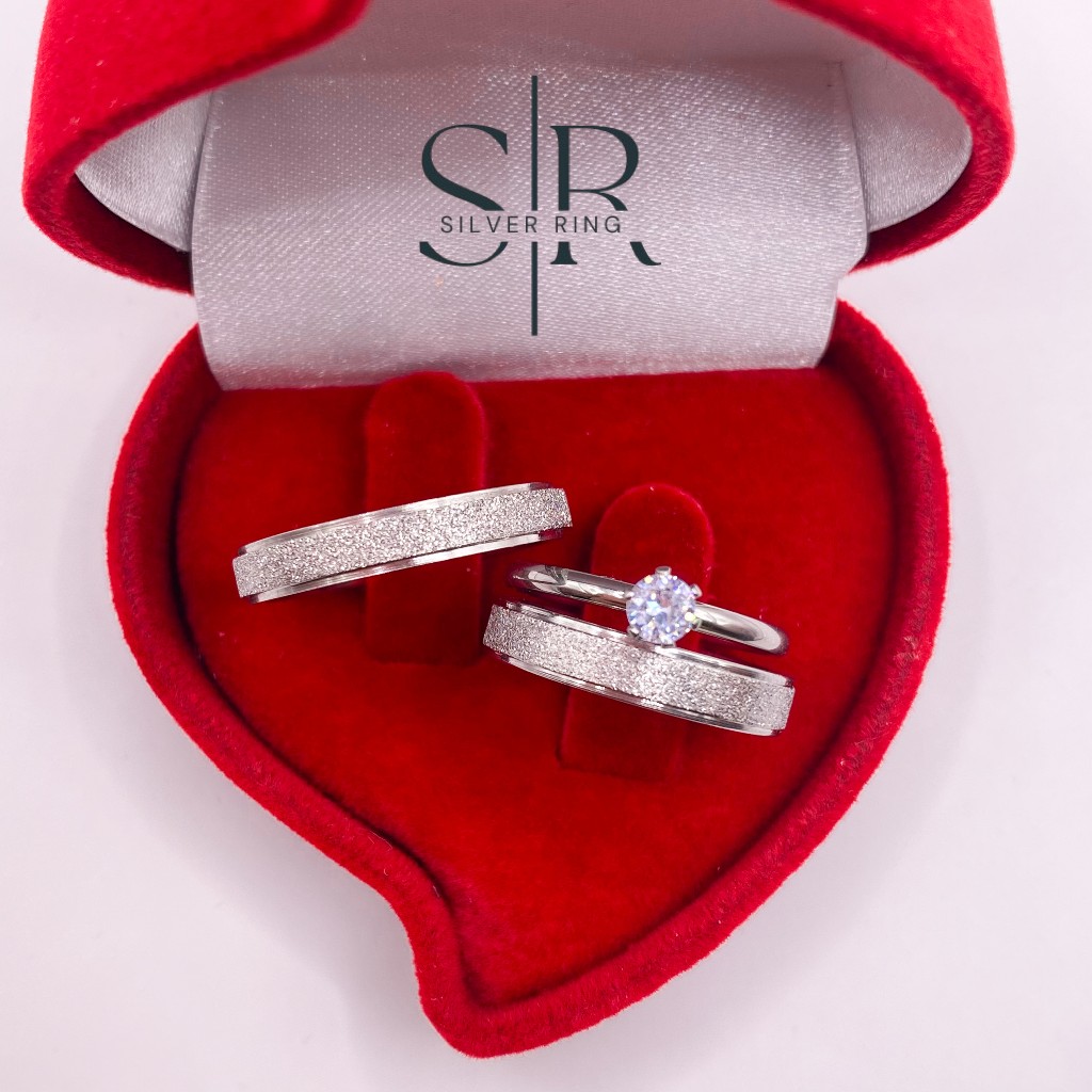 Par de Aliança de Namoro Compromisso Prata Diamantada Brilhante fina 4mm em Oferta na Shopee