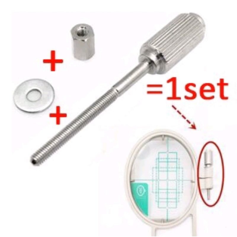 Parafuso + Porca P/ Bastidor De Maquina De Bordados / Bordadeira Brother