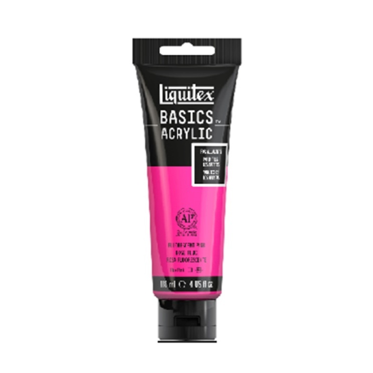 Tinta Acrílica Basics Liquitex 118ml Rosa Pink Fluorescente