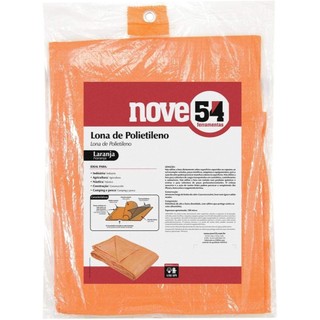Lona de polietileno laranja 2x2 m, 3x2m, 3x3, 4x3, 5x4 NOVE54