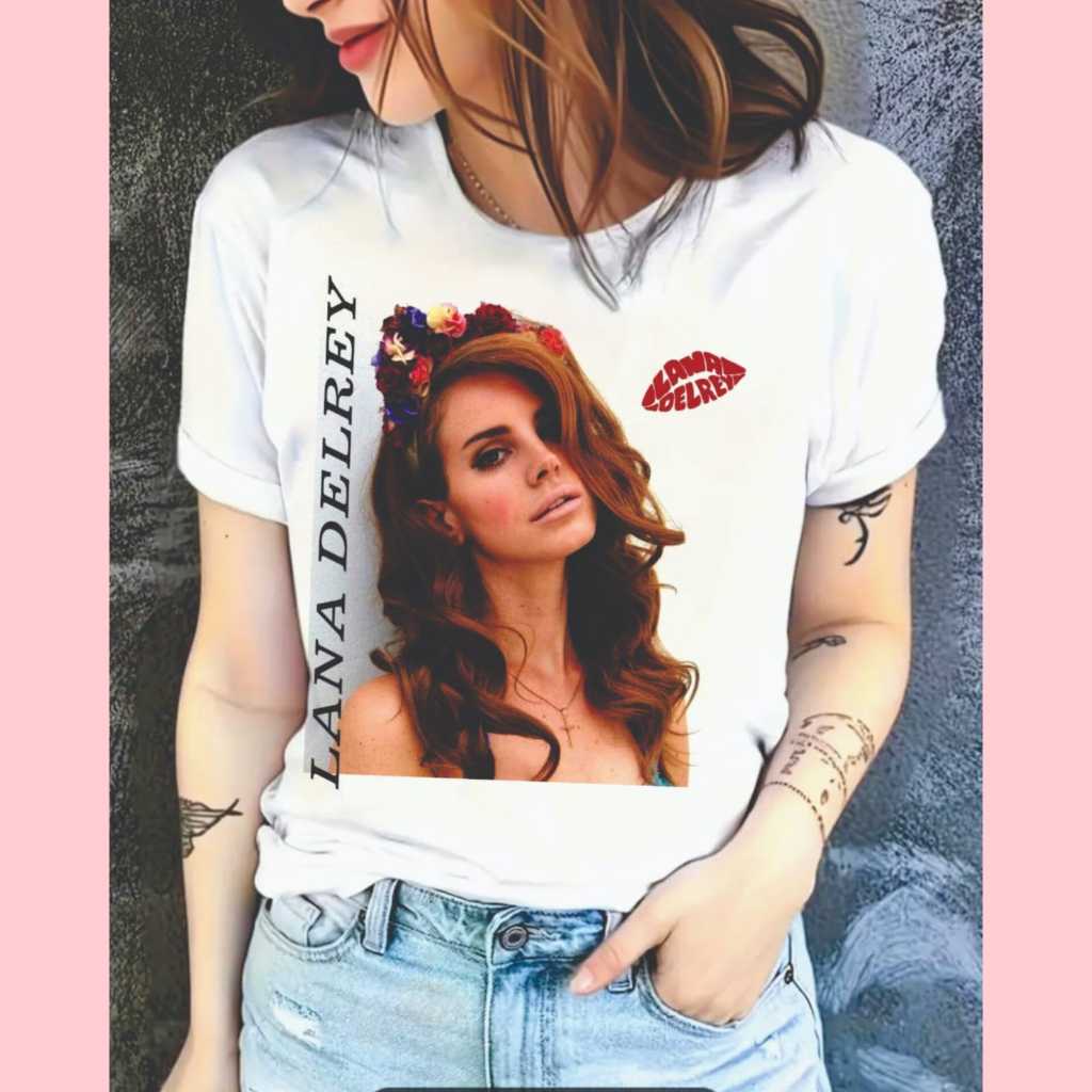 Camiseta T-Shirt Lana Delrey blusa Diva Pop estilosa unissex Do P ao plus size
