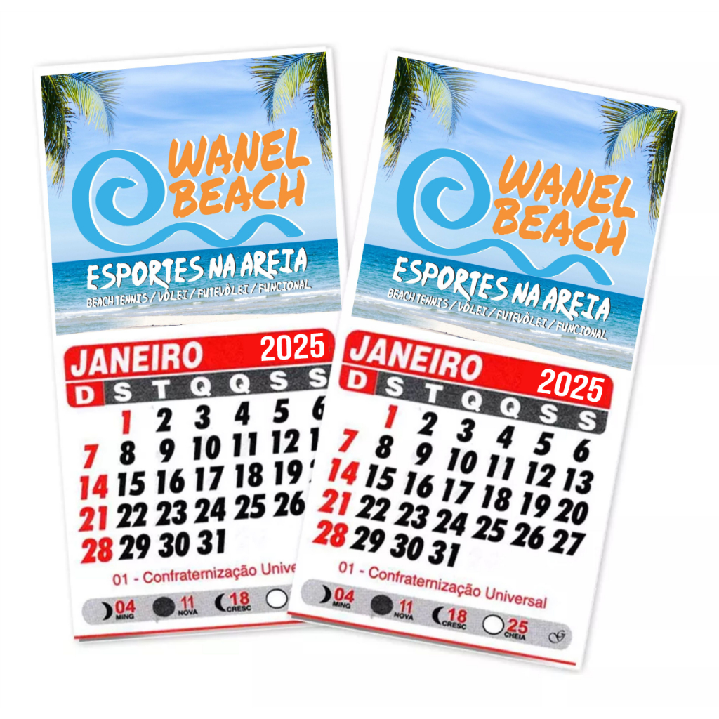 Mini Calendário 2025 Personalizado Anual Brinde para Clientes lembrancinhas Ano novo Festa destaque