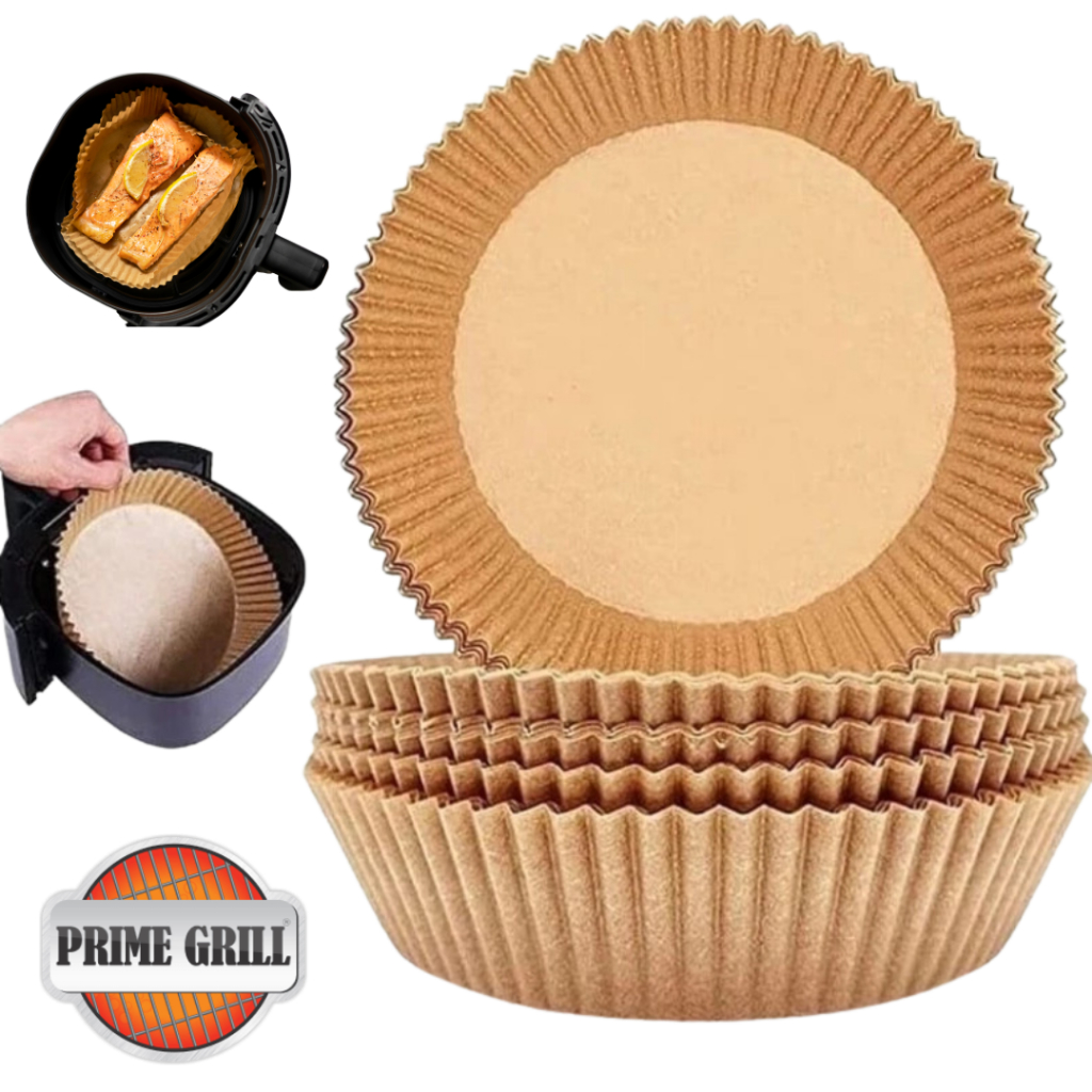 50 Formas Antiaderentes para Air Fryer 20cm Descartáveis | Cozinhe SEM Sujeira e Proteja seu Cesto!