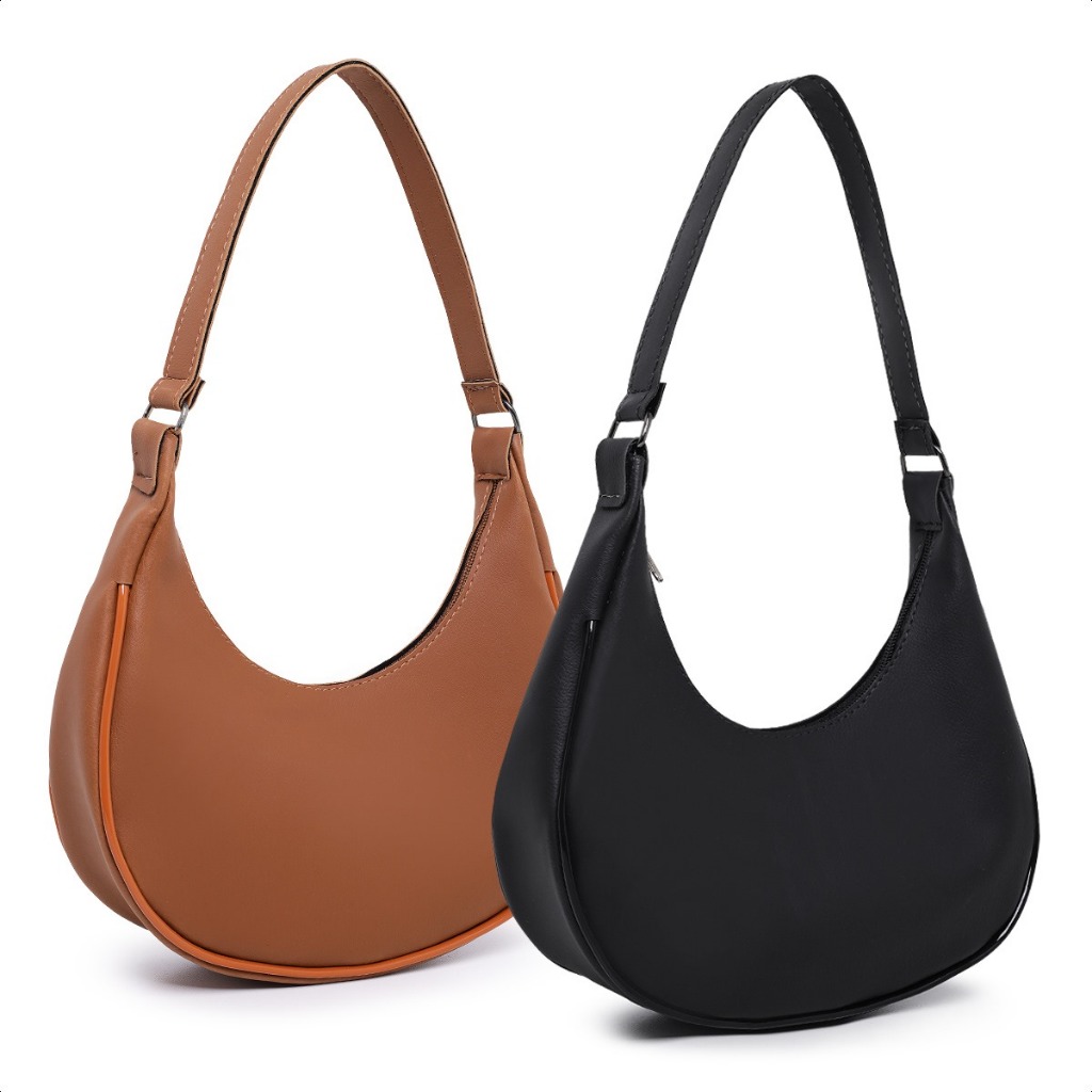 KIT 2 BOLSA FEMININA DE OMBRO BOLSA FEMININA DE MÃO MEIA LUA  LANCAMENTO EM NOSSA LOJA  ENVIO IMEDIATO em Oferta na Shopee