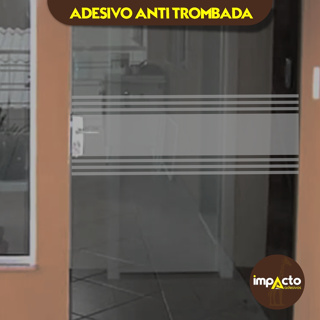 Adesivo ANTI-TROMBADA, modelo 003 - faixa multipla, porta de vidro, vitrine, box, janela, blindex em Oferta na Shopee