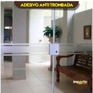 Adesivo ANTI-TROMBADA, modelo 002 - faixa, porta de vidro, vitrine, box, janela, blindex em Oferta na Shopee
