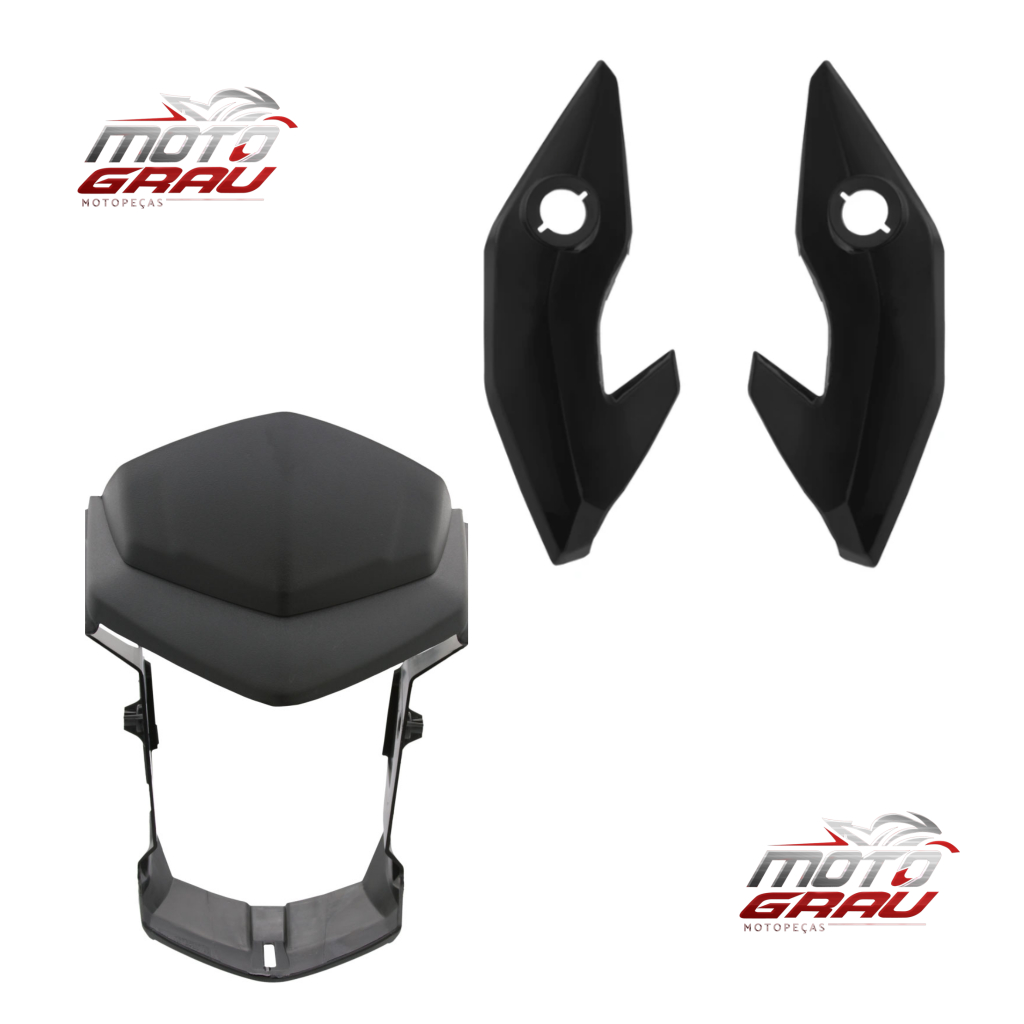 Carenagem + Bananinha Preta - Cg Titan 150 Fan 125/150/160 Start 2014 A 2021 em Oferta na Shopee