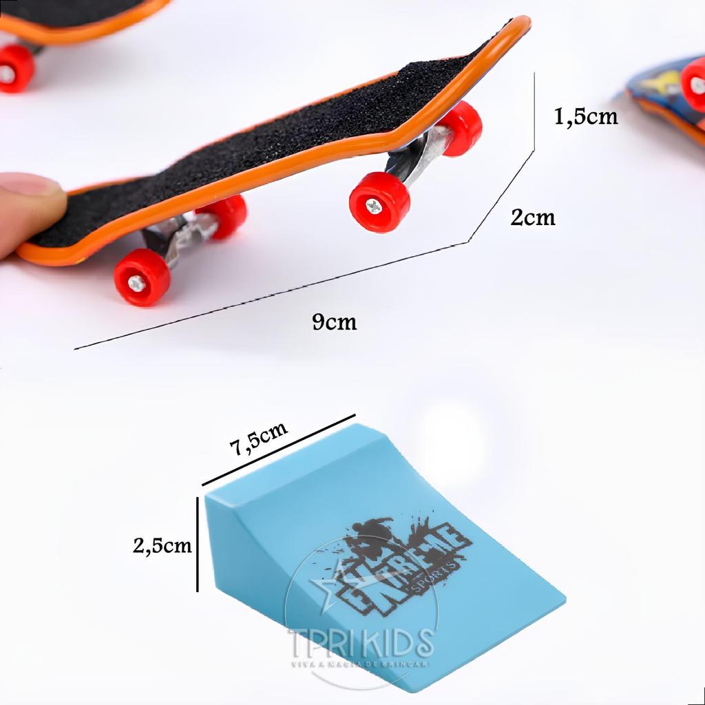 KIT SKATE DE DEDO + MINI RAMPA SHAPE DE LIXA FINGERBOARD BRINQUEDO CRIANÇA MENINO MENINA EXTREMO E RADICAL PARA JOGOS INTERATIVOS COM  TECH DECK SORTIDO BARATO DIVERTIDO EDUCATIVO CRIATIVO FAMÍLIA BRINCADEIRA OBSTÁCULO INFANTIL BRINQUEDOS CRIANÇAS