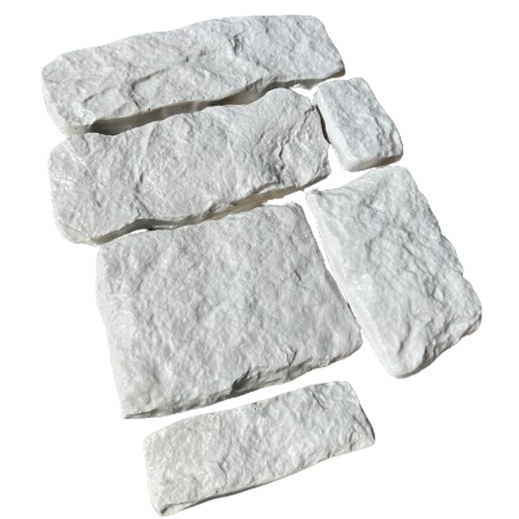 Forma 3d com 6 Forma Molde Para Fazer Tijolo Pedra Natural Medieval em ABS Virgem 2mm