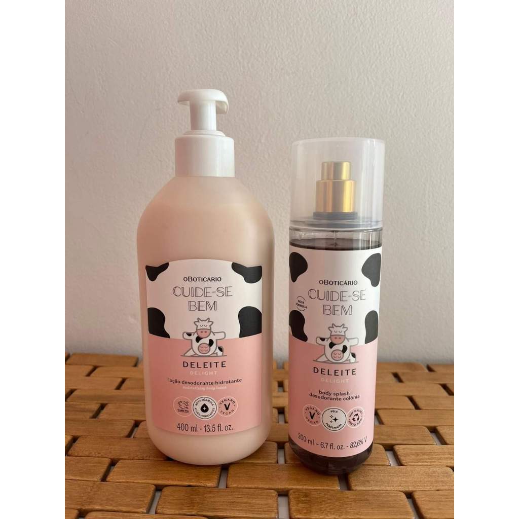 Kit Cuide-se Bem Deleite Hidratante 400ml + Body Splash 200ml
