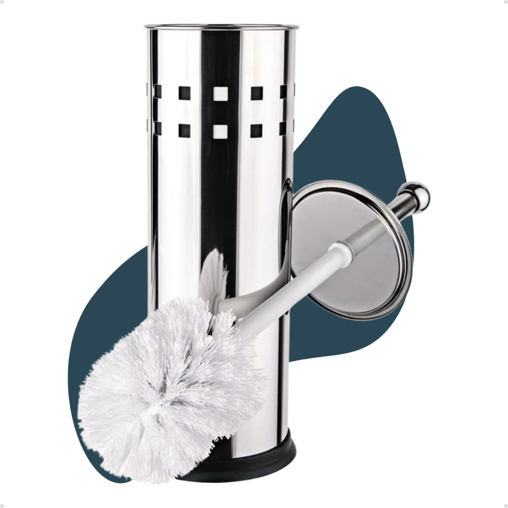 Escova Sanitaria Inox Banheiro Vaso Sanitário Cerdas Macia