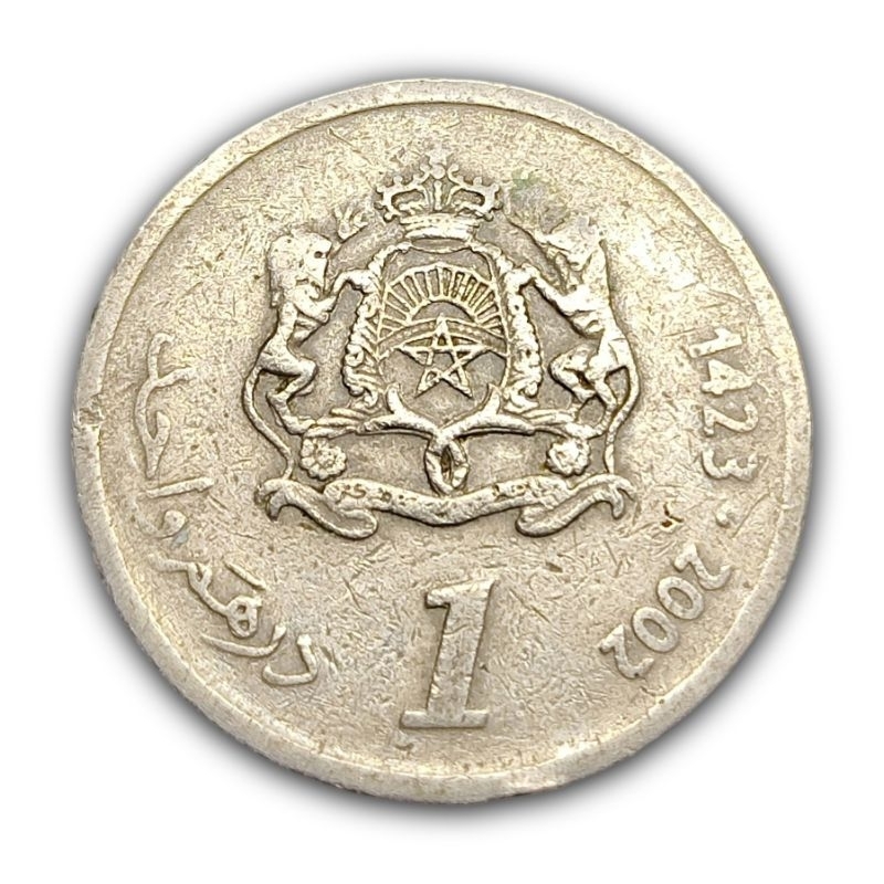 Moeda 1 Dirham 2002 Marrocos