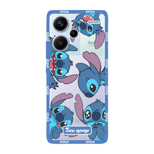 Capinha para Xiaomi RedMi Note 13 Pro Plus - Anti Impacto Personalizada - Lilo e Stitch - Stiti Transparente com nome