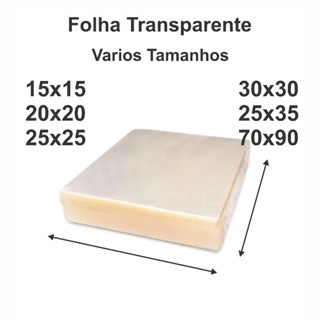 Folha Transparente Tipo Celofane 25x35 30x30 25x25 20x20 15x15 Bala Baiana Brownie Fatia de Bolo Velas Doces Uso Geral em Oferta na Shopee