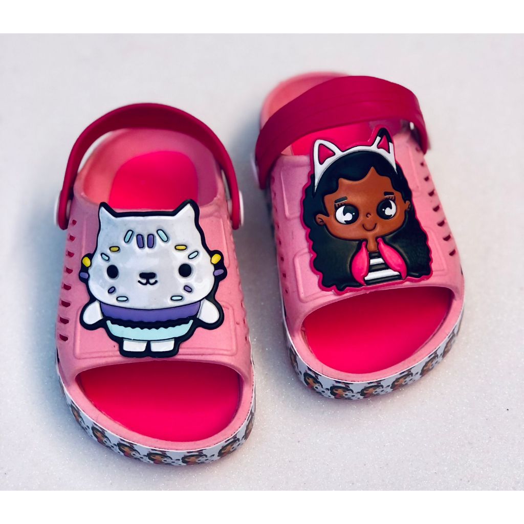 Sandalia infantil para meninas papete babuche bebê infantil para meninas da gatinha e a menina A