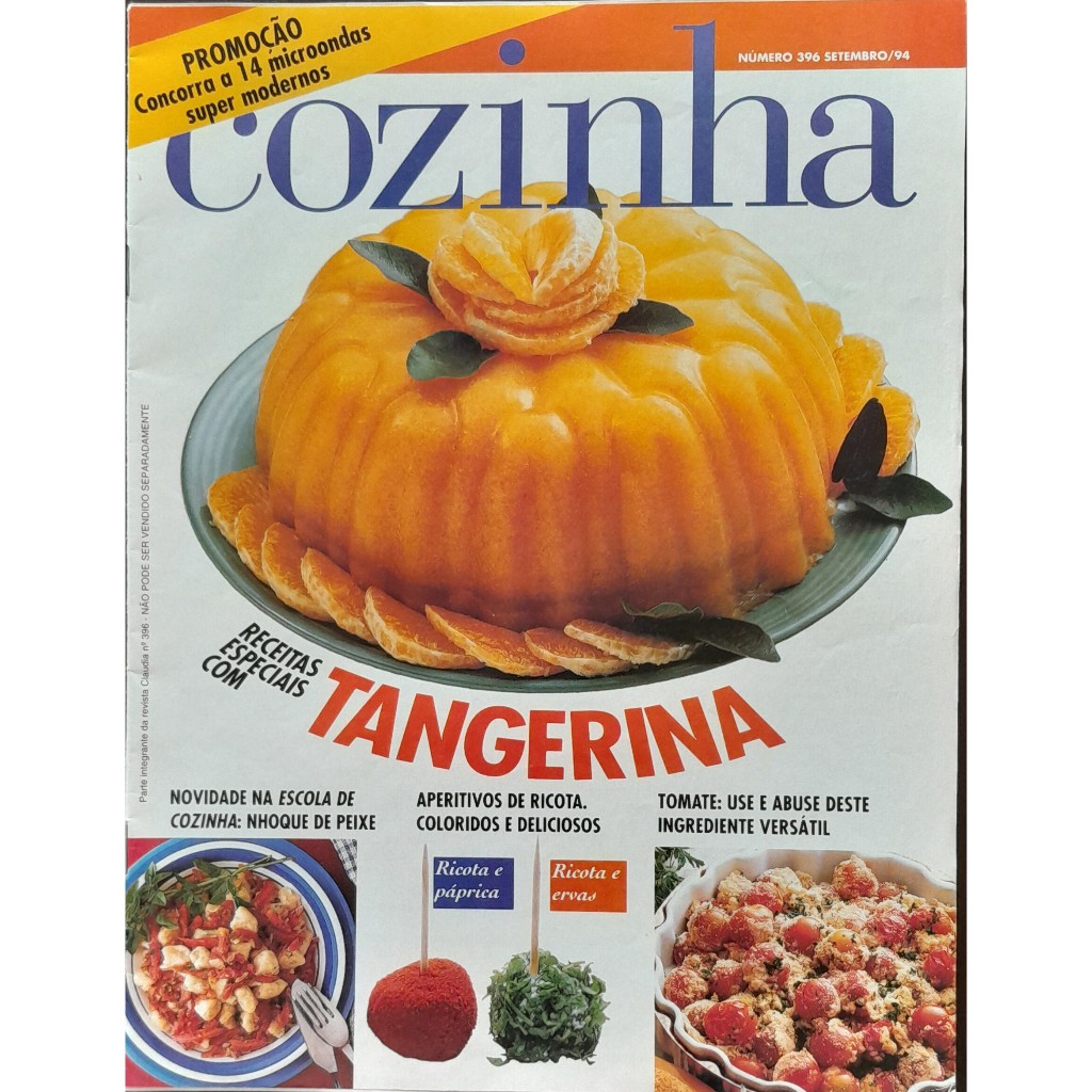 Revista Claudia Cozinha Nº 396 Setembro/1994