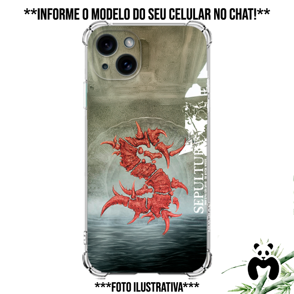Case Capa Personalizada Banda de Hard Blues Rock and Roll Heavy Metal Sepultura Roots Bloody Roots