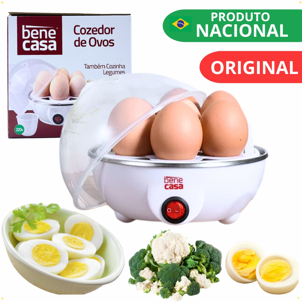 Cozedor De Ovos Vapor Elétrico Panela Cozinhar Ovo Legumes Portatil Cozinhador Original