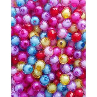 Miçanga Bola Sextavada 8mm - 100 Unidades - Translúcida para Artesanato em Oferta na Shopee