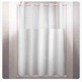 Cortina Box com Ilhós e Visor Retangular 1,35x2,00m - Branco
