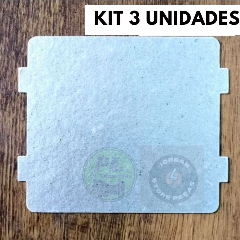 kit 3 Placa lateral mica microondas Electrolux MEF33 MEF4 MEF28 ME28s