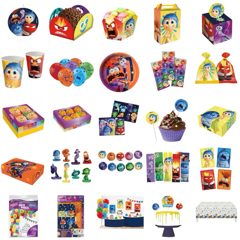 KIT FESTA TEMA DIVERTIDAMENTE 2  FESTCOLOR em Oferta na Shopee