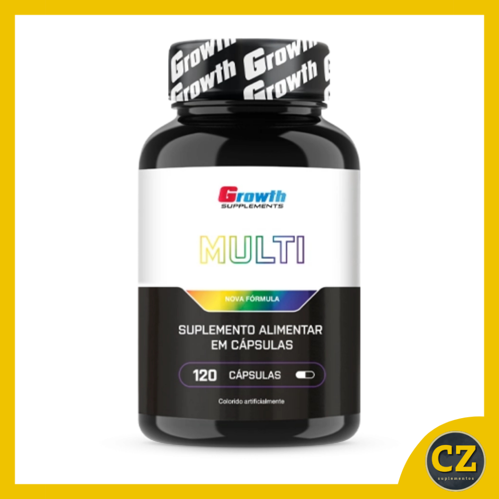 Multivitamínico (120 Cápsulas) - Growth em Oferta na Shopee