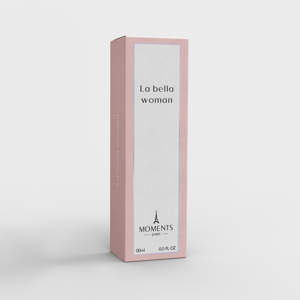 Perfume feminino labella woman Perfumaria Fina 15ml Moments Paris, fragrância adocicada.