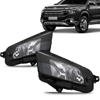 Kit Farol Toro Máscara Negra Foco Duplo Lente Lisa Ano 2016 2017 2018 2017 2018 2019 2020 2021