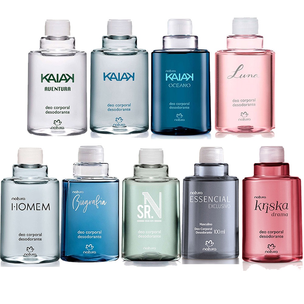 Refil Natura Homem Masculino Ou Feminino Deo Corporal  100ml ESCOLHA QUAL