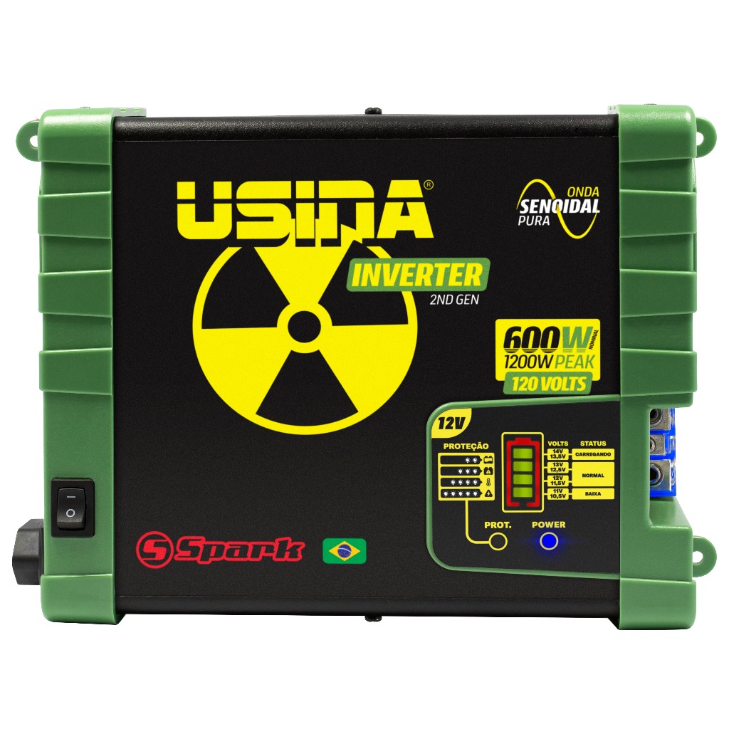 Inversor Usina Onda Senoidal Pura 600w 12v 120v 1200w Pico em Oferta na Shopee