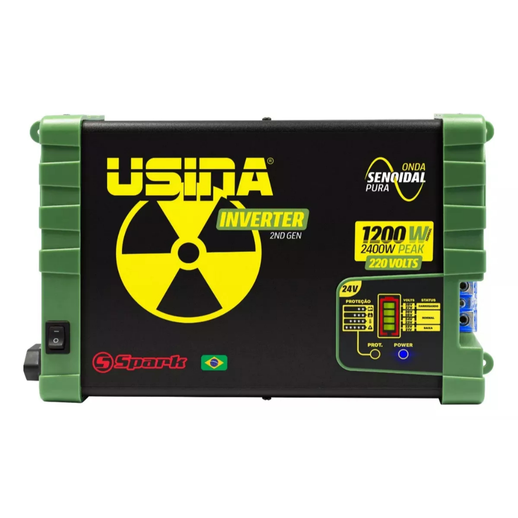 Inversor Usina Onda Senoidal Pura 1200w 24v 220v 2400w Pico em Oferta na Shopee