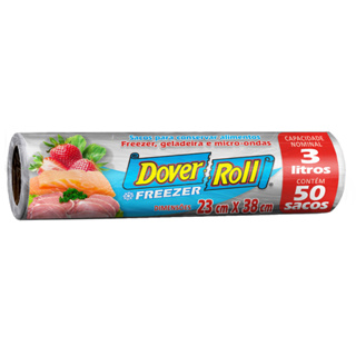Saco Para Alimentos Freezer-Roll 3L 50un - Freezer Roll em Oferta na Shopee