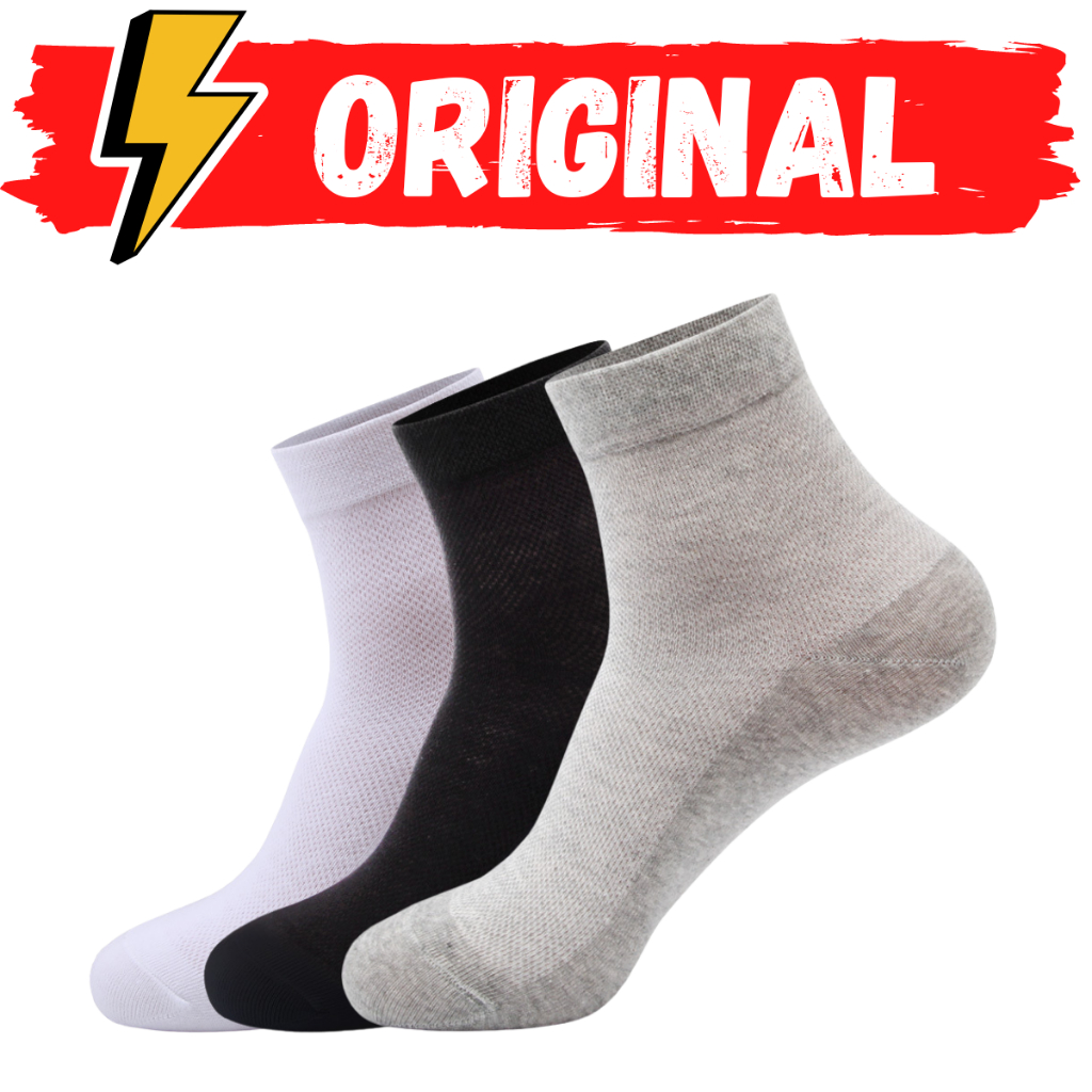 Kit 10 Pares de Meia Cano Médio Masculina Feminina