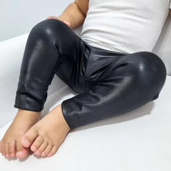 Calça de bebe Legging Bebê RN ao 3 em Cirre Com Faxinha