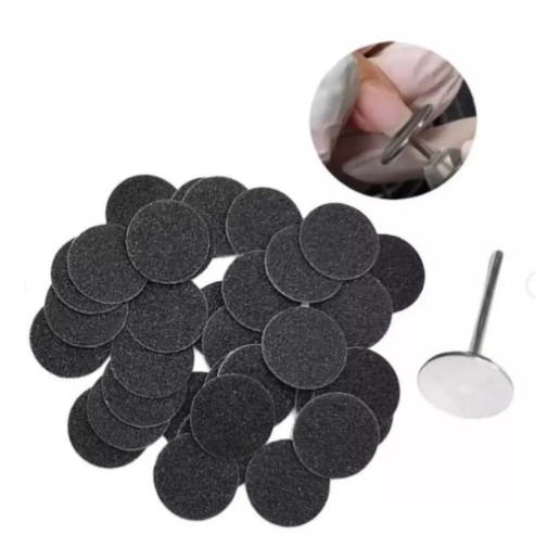 Refil Lixa Disco Pedicure Adesiva 100 unidades Unhas Nail Broca em Oferta na Shopee