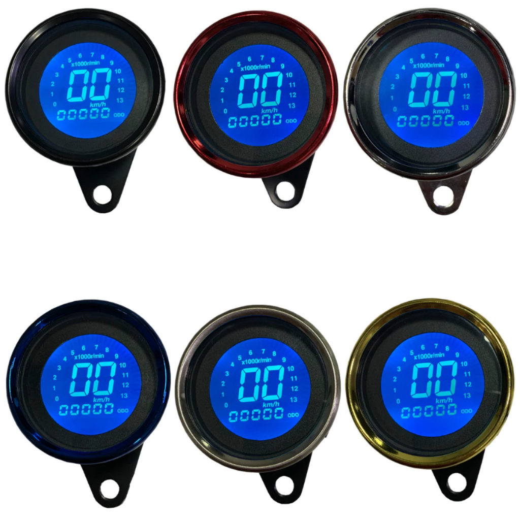 Painel Digital Moto Cafe Racer Chopper Custom Zeus Universal