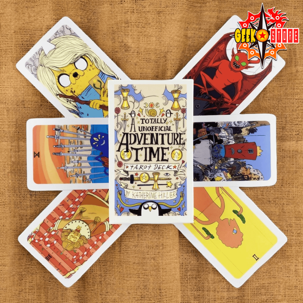 Jogo de cartas de tarot tematizado com o desenho hora de aventura cartoon network em Oferta na Shopee