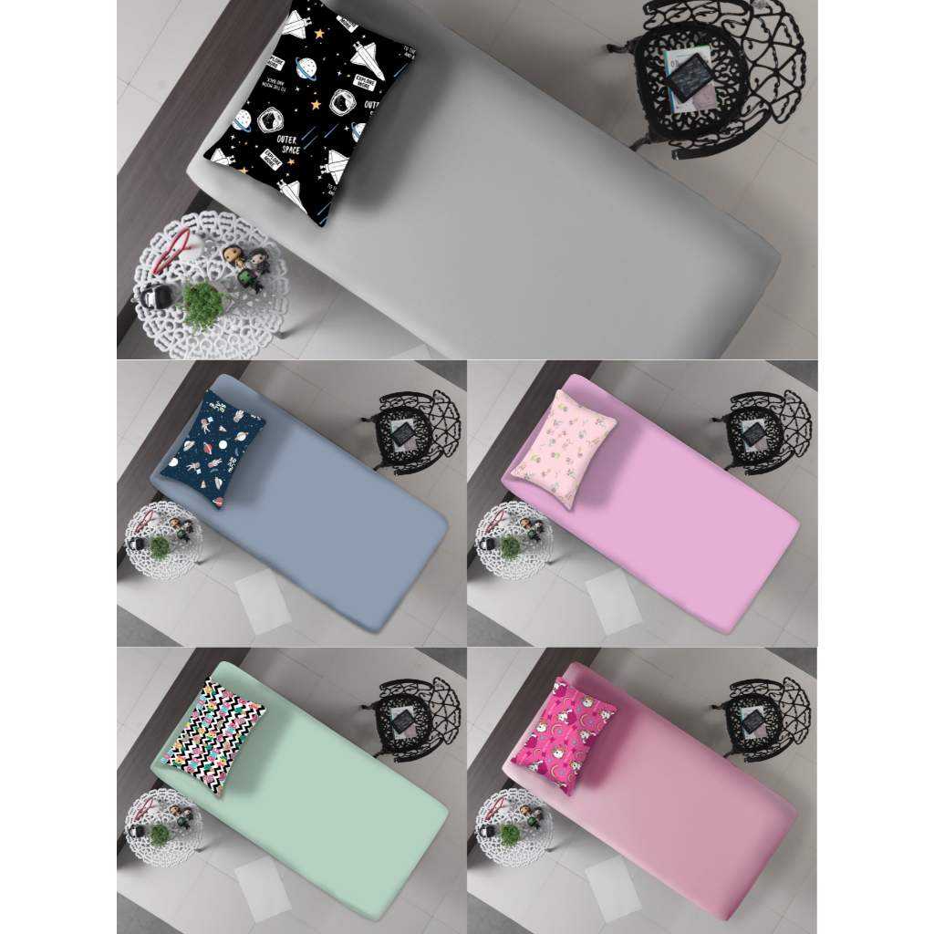 Jogo De Cama infantil 2 Pçs Lençol Infantil Solteiro Menina Menino em Malha com Elástico na Barra OPORTUNIDADE!