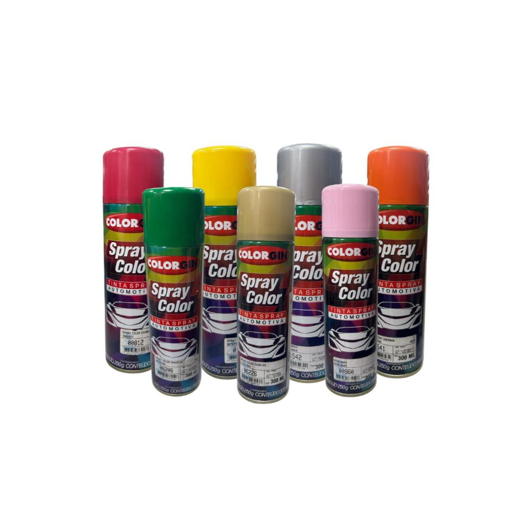 Tinta Spray Color Automotivo Colorgin 300ml - Escolha Sua Cor em Oferta na Shopee