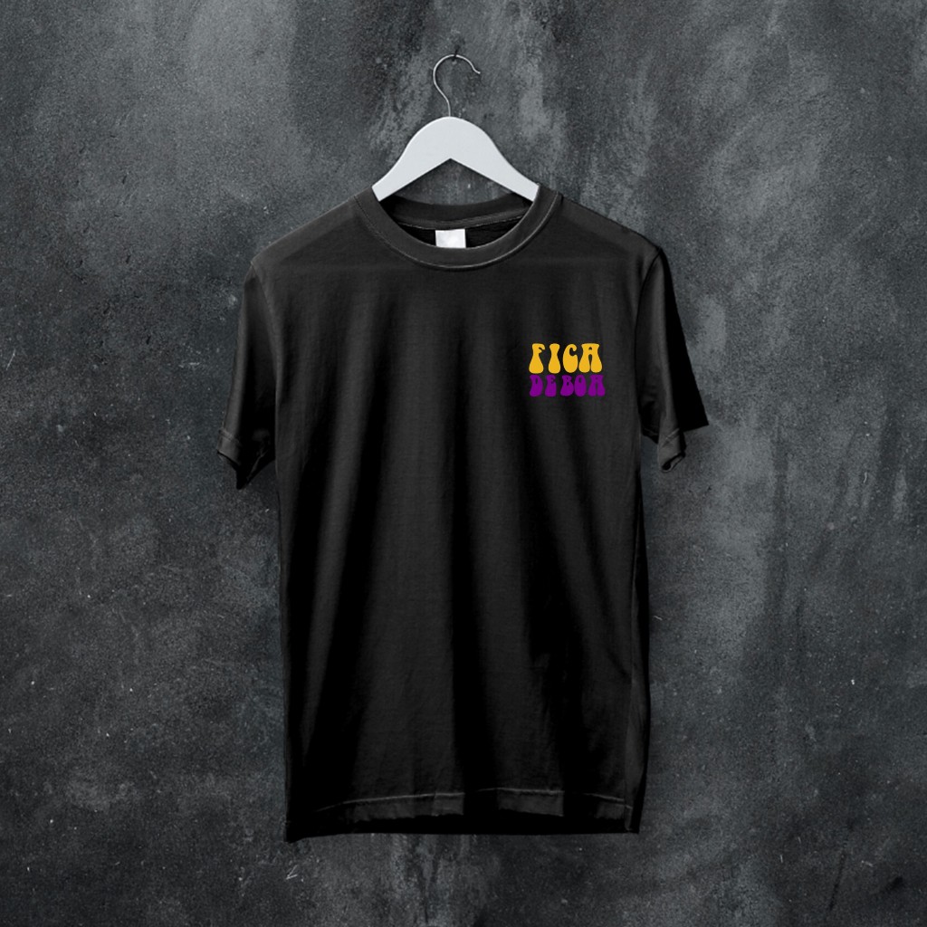 Camiseta Preta Oversized Estampa Escrita Camisa Algodão Engraçada Feminino Masculino Academia