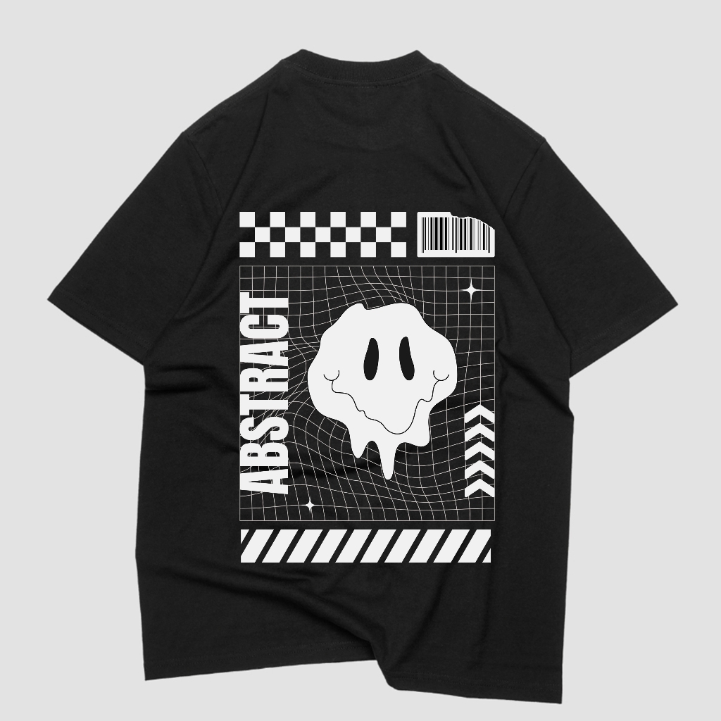 Camiseta Aesthetic Oversized Algodão Preta Estampada Feminino Masculino Camiseta 30.1 Estilo de Rua