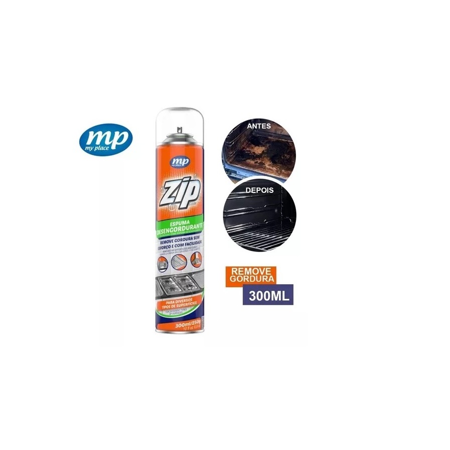 Espuma Desengordurante 300ml Spray Zip Clean